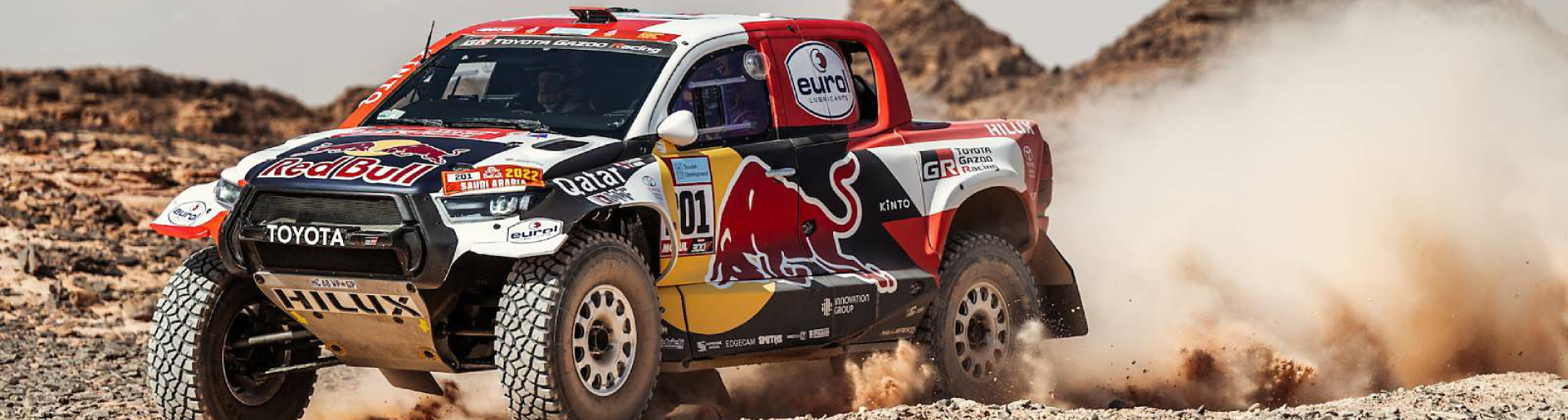 Изображение на странице НАССЕР АЛЬ-АТТИЯ ЗА РУЛЕМ TOYOTA HILUX СТАЛ ПОБЕДИТЕЛЕМ РАЛЛИ-РЕЙДА «ДАКАР-2022» Тойота Центр Барнаул
